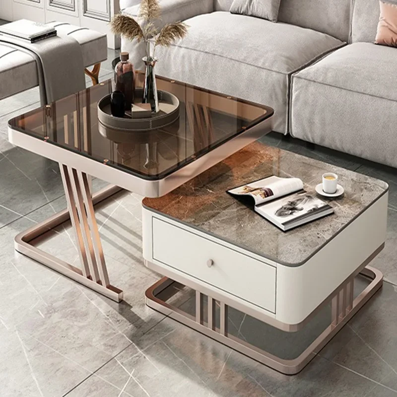 Glass Luxury Nordic Coffee Tables Living Room Cheap Storage Coffee Tables Modern Design Tavolino Da Salotto Home Furniture