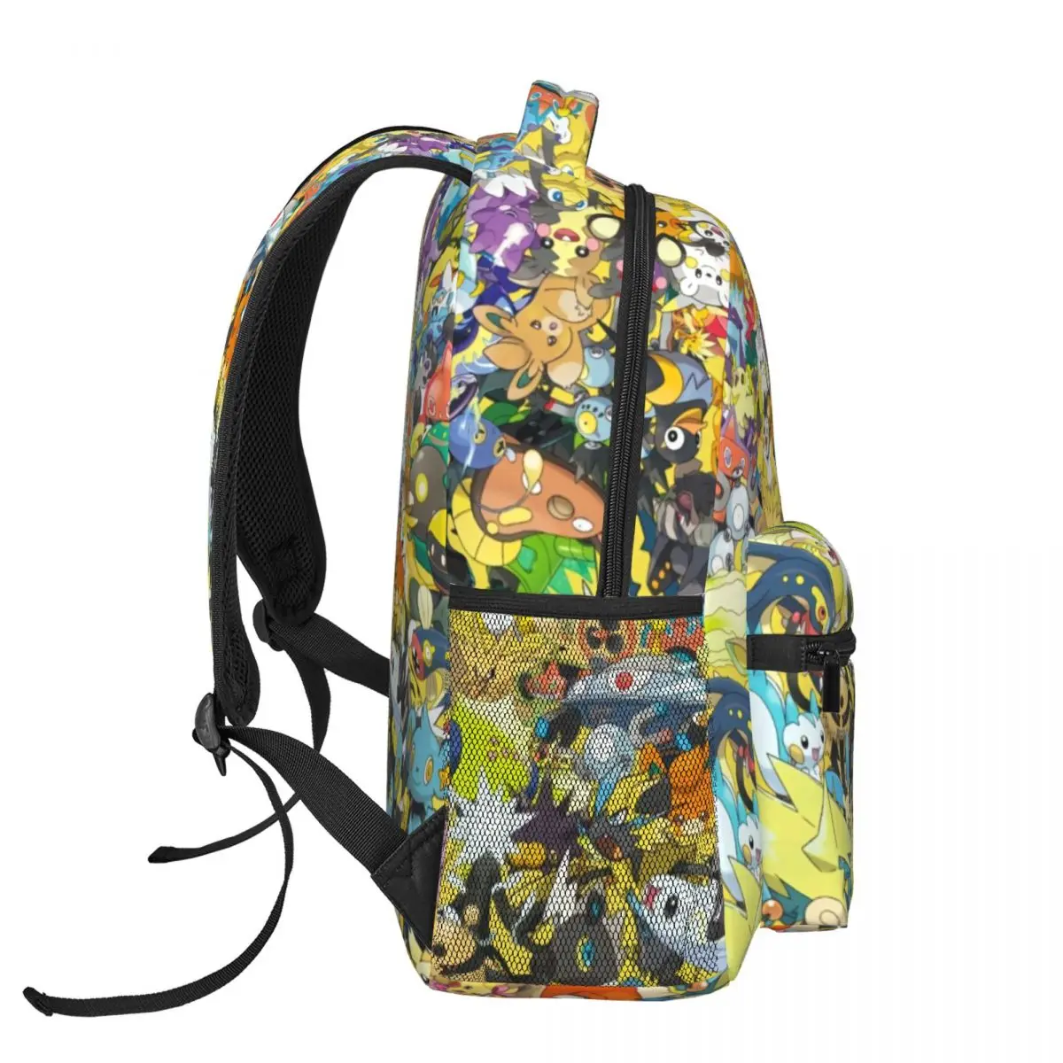 Poke'mon-mochila universitaria impermeable de alta capacidad para ordenador portátil, bolsa de viaje para libros, 17 pulgadas, nueva moda