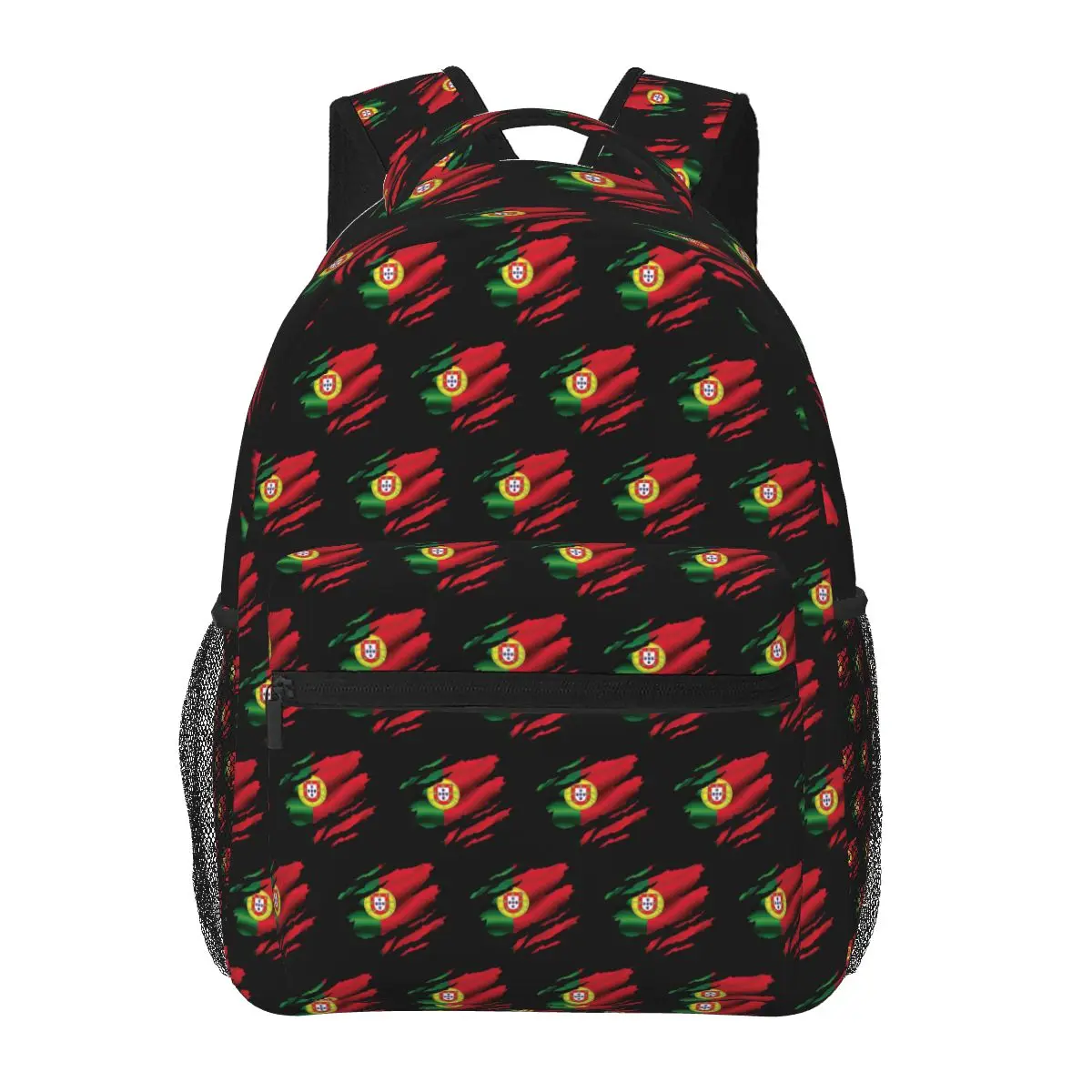 

Flag Of Portugal Student Backpack School Bag Hiking Travel Daypack for Men Women Fashion Bookbag Shoulder Bags