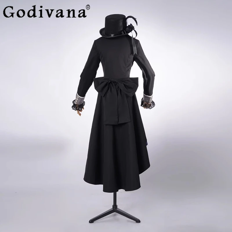 تأثيري الأسود روز أنيمي مجموعة المرأة بتلر المحكمة خمر القوطية تأثيري حلي الدعاوى قبعة للسيدات رائع لوليتا وتتسابق