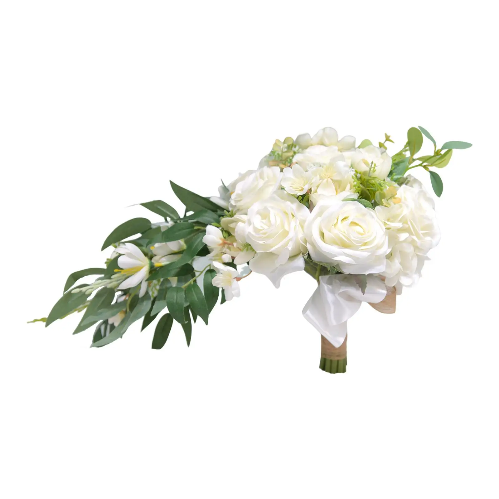 Cascading Bride Bouquet Waterfall Wedding Bouquet Bridal Holding Wedding Bouquet for Party Church Bridal Shower Decor Supplies