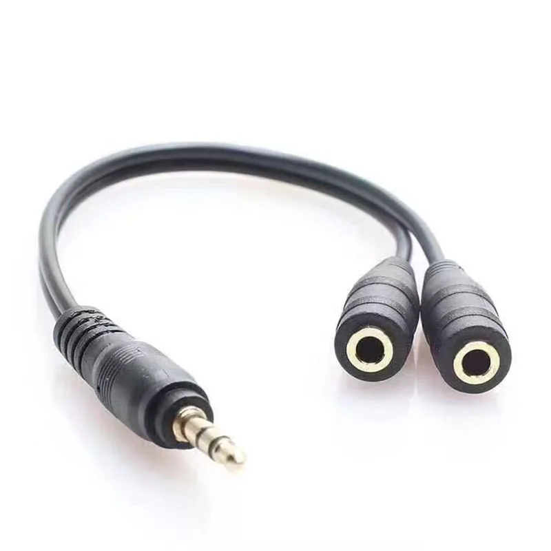 

Earphone Splitter, 1/2 Gold-plated 3.5mm Audio Cable, 1/2 Interface, Dual Adapter, Headphone Couple Cable