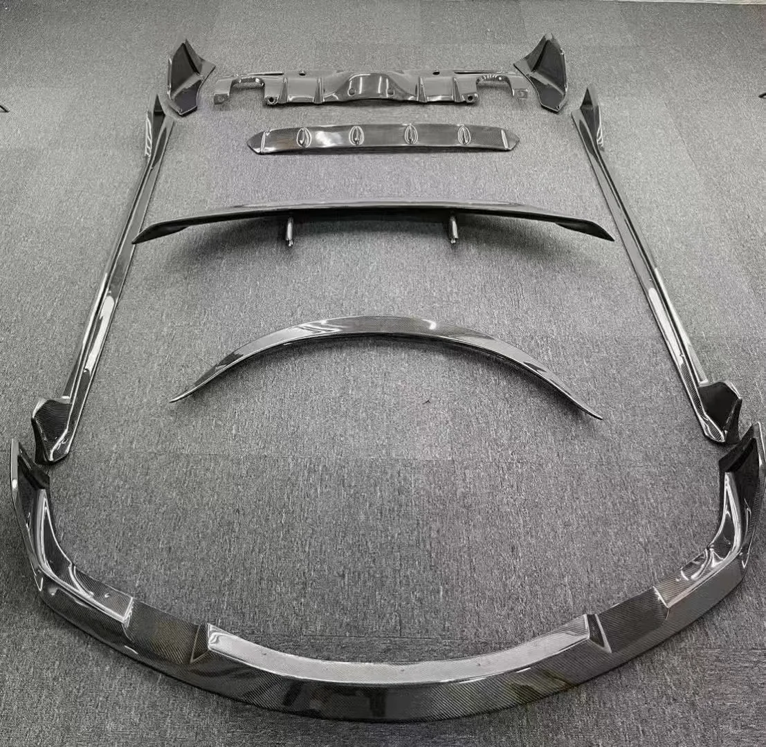 AUG Body Kit For Toyota Supra Carbon Fiber Front Lip Rear Lip Side Skirt Rear Spoiler Modification Upgrade Sports Kit 