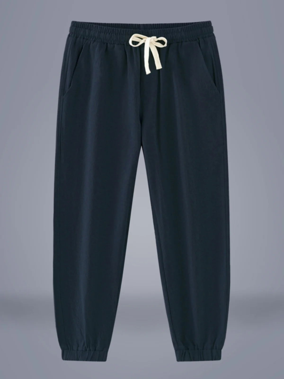 

Свободные мужские повседневные брюки из хлопка и льна в китайском стиле, ретро-брюки-фонарики с манжетами, молодежные летние длинные брюки в стиле Харадзюку