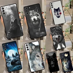 Animal The Wolf Howl Case For Samsung Galaxy S23 S22 S21 Ultra S9 S10 Note 10 Plus Note 20 Ultra S20 FE Cover