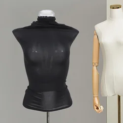1pc Black White Mannequin Cover Dress Cloth Torso Model Upper Stand Model Accessories Shop Mall Black Body Overlay Body Cover