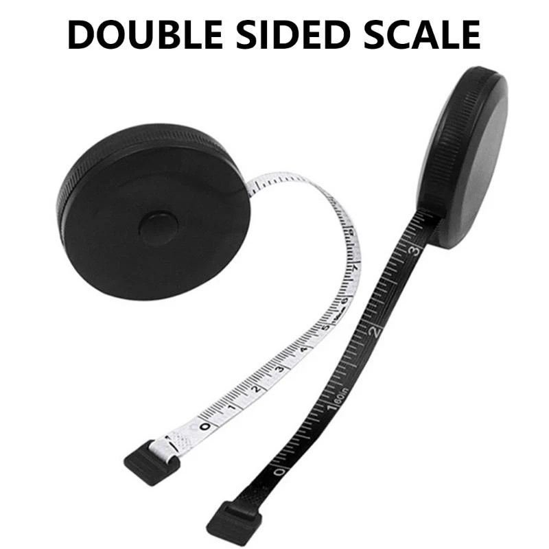 F92B Boby Tape Tape Soft Tape Measure Retractable Double Scale Tape Tailor Penguasa 150cm/60in Tape Meter Meteran Tape