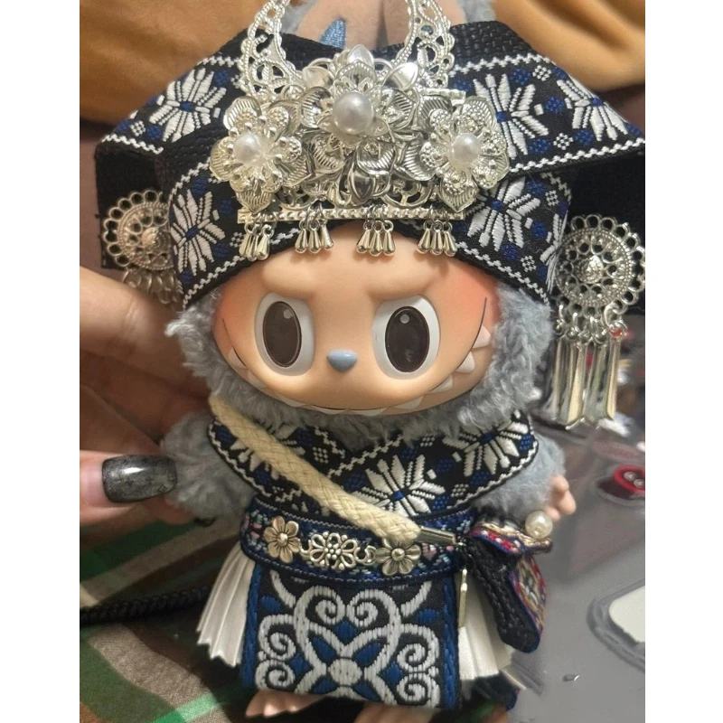 

Для одежды Labubu V1 V2 V3, изысканные аксессуары для тяжелой промышленности, детская одежда, костюм для рукоделия с ручной вышивкой