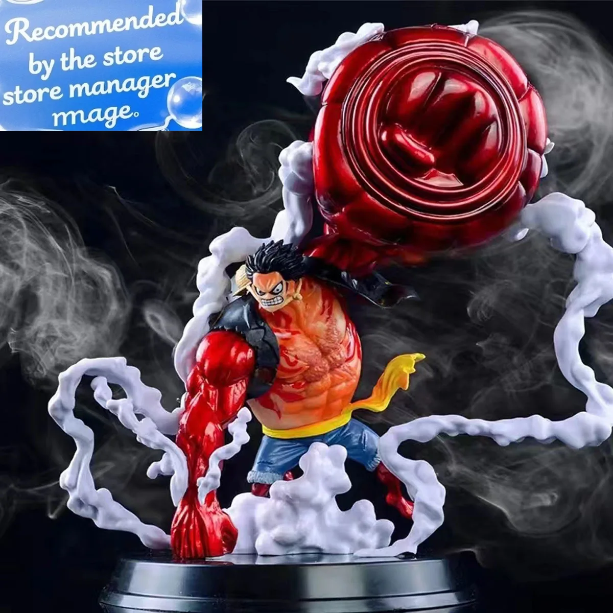 22 см One Piece Fourth Gear Luffy Big Saru King Gun Big Fist Luffy Фигурка Модель Статуя из ПВХ Коллекция Кукол Игрушки Подарки