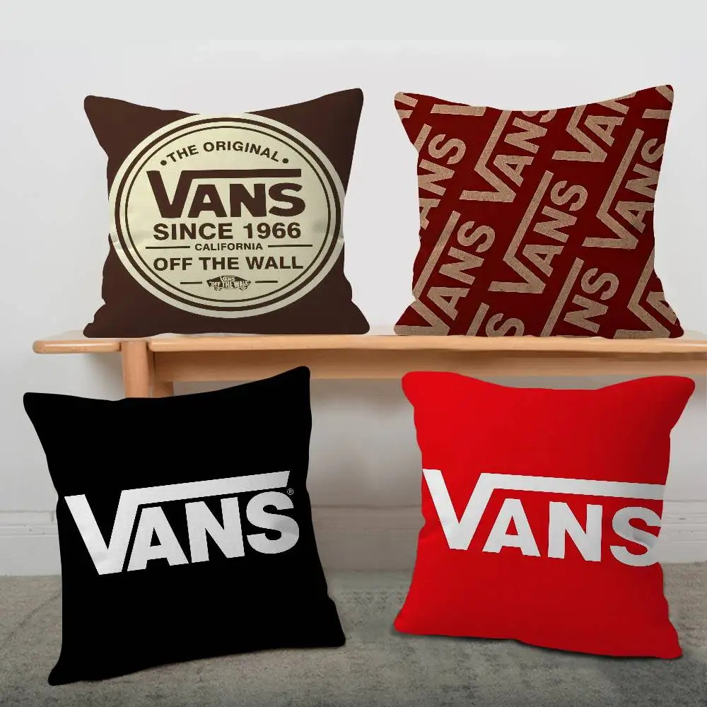 

sport brand V-VansS Logo Game Cushion Cover Pillow Cover Decor Pillowcase Printed Cushion Case for Couch