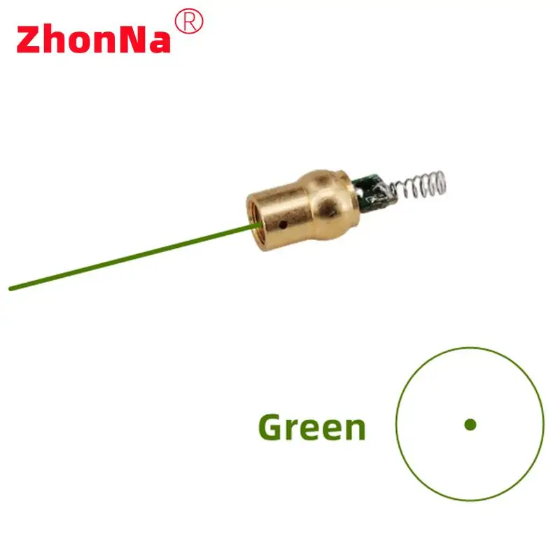 Red 650nm 5mW Dot Laser Modul DC Enter 3V/5V 9X16mm Metal BronzeHead Target Photoelectric Source  manufacturerFree Customization