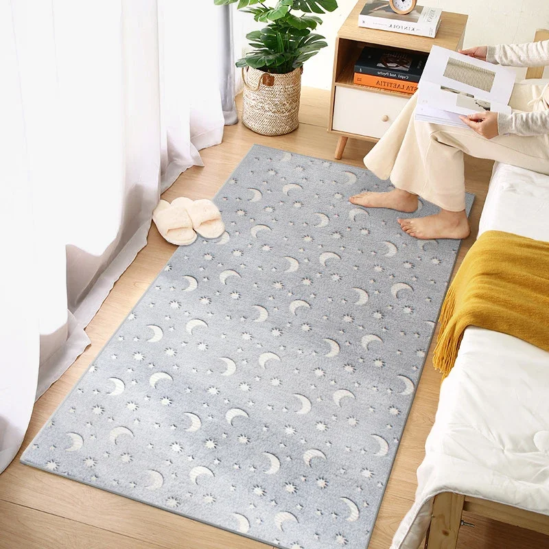 

Ultra Soft Fluffy Carpet for Living Room Luminous Shag Rug Faux Fur Non-Slip Printed Floor Carpet Bedroom Kids Baby Room Mats