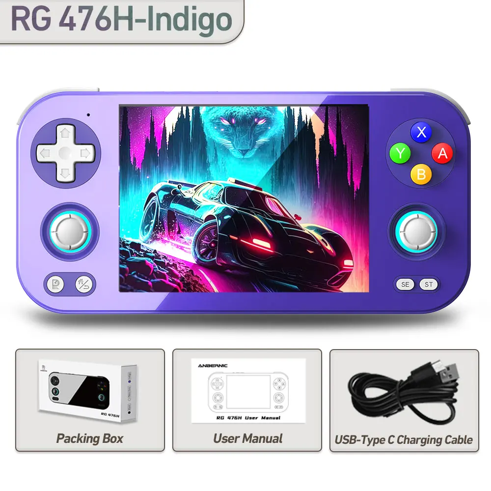 AnbernicRG556日本語ハンドヘルドゲームandroid中華HDD8TB Anbernic RG556 実機徹底感想レビュー フルHDの有機ELディスプレイ搭載
