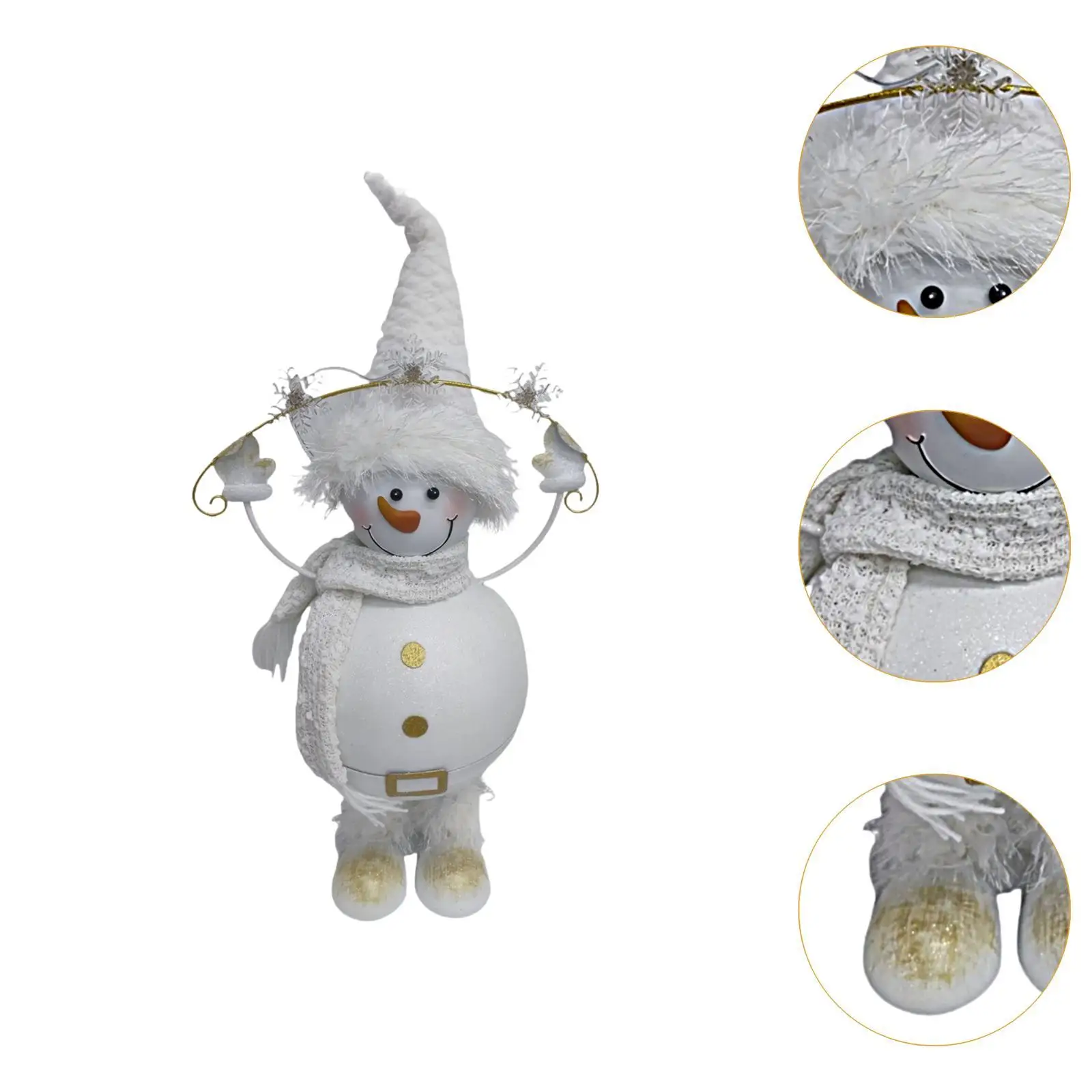 تمثال رجل الثلج لعيد الميلاد هدية مثالية تصميم إبداعي ديكور منزلي ديكور حفلات للمدخل الخارجي وغرفة المعيشة والشرفة الداخلية