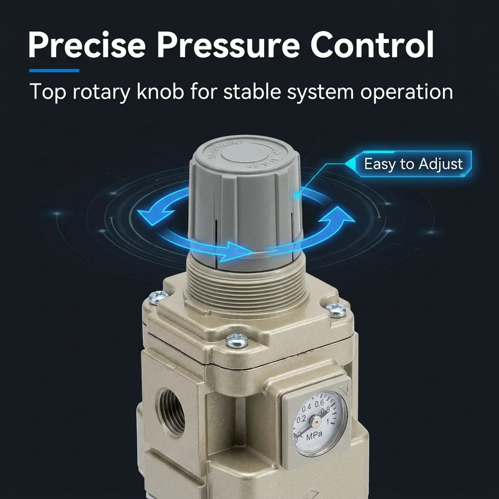 AW10/20/30/40 Air Source Oil-water Separator Air Filter With Pressure Regulating Valve Filter Pressure Reducing Valve