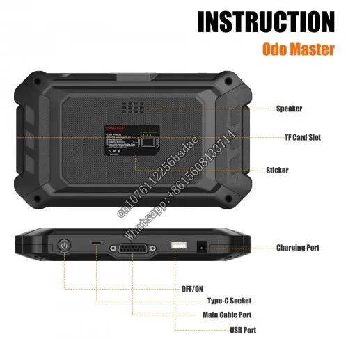 

Suitable for OBDSTAR ODOMASTER Full Km tool /Oil Reset/OBDII