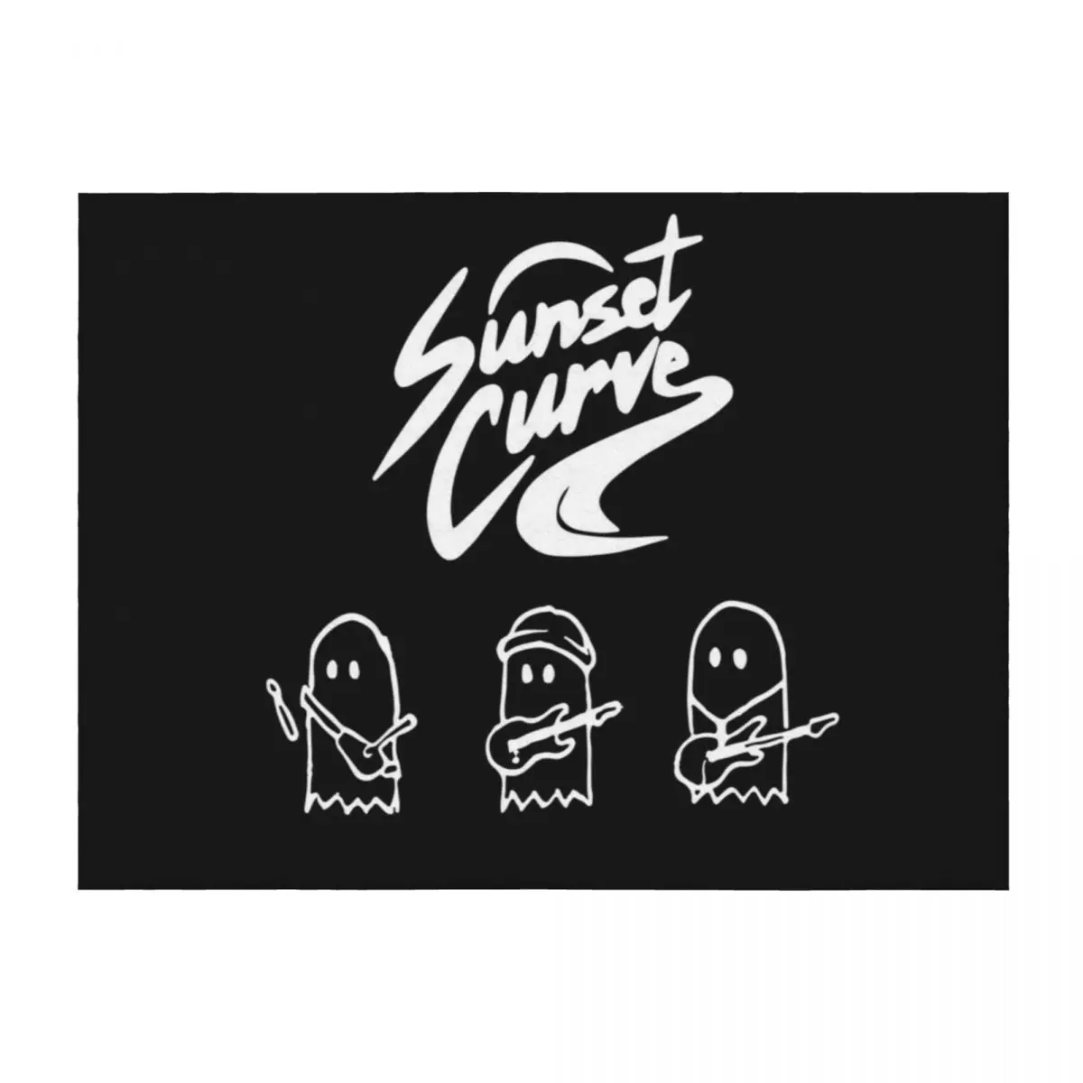 

Julie and phantoms ghosties(sunset curve) Throw Blanket funny gift halloween manga Softest Blankets