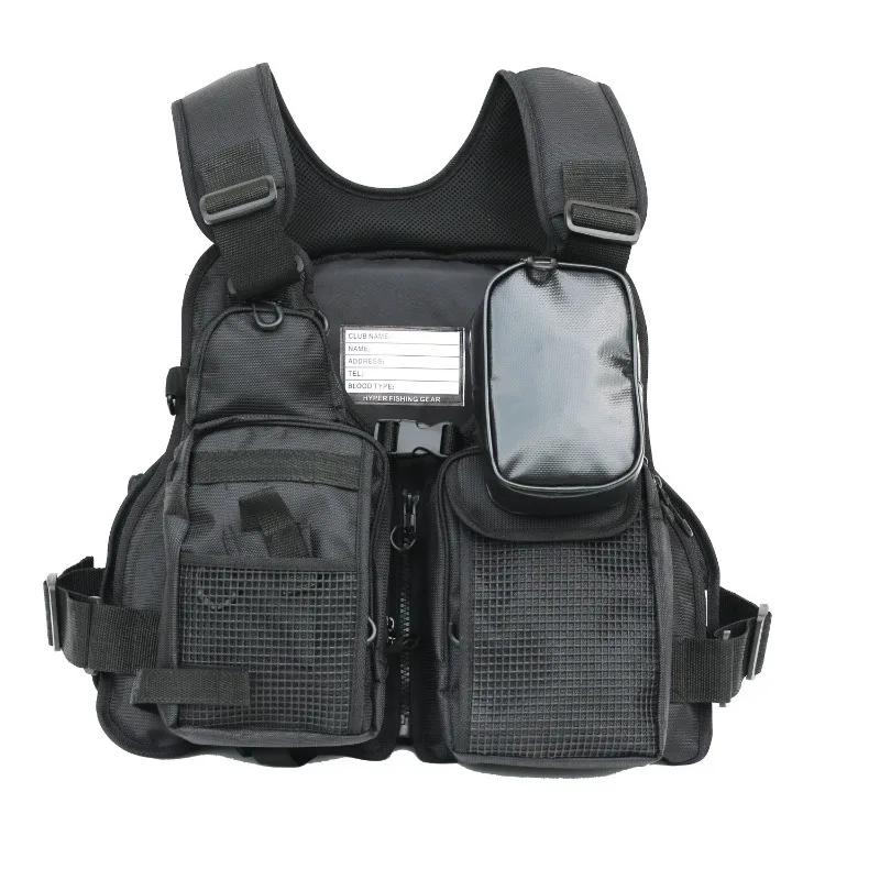 High Quaulily Fishing Vest with Life Jacket Dual Function Fishing Vest Backless Vest for Sea Fishing with Multiple Large Pockets