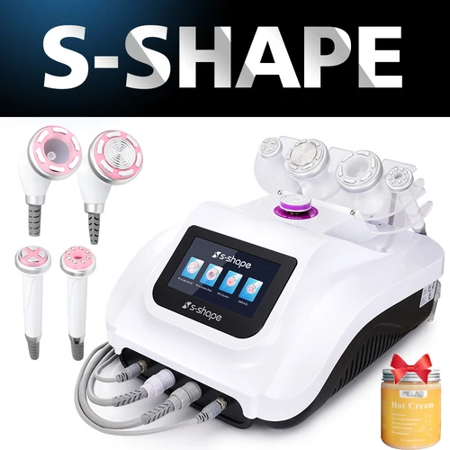 Máquina de adelgazamiento de celulitis en forma de S, Ultra cavitación 30k, vacío RF Spa