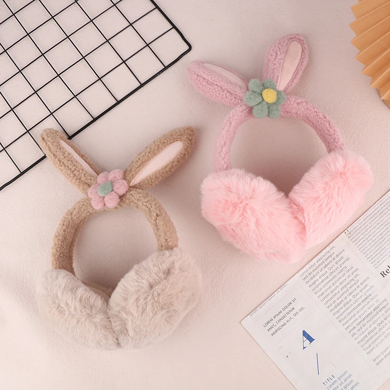 1Pc Soft Plush Ear Warmer Winter Warm Earmuffs Ear Cover Outdoor Cold Protection Ear-Muffs Folding Earflap