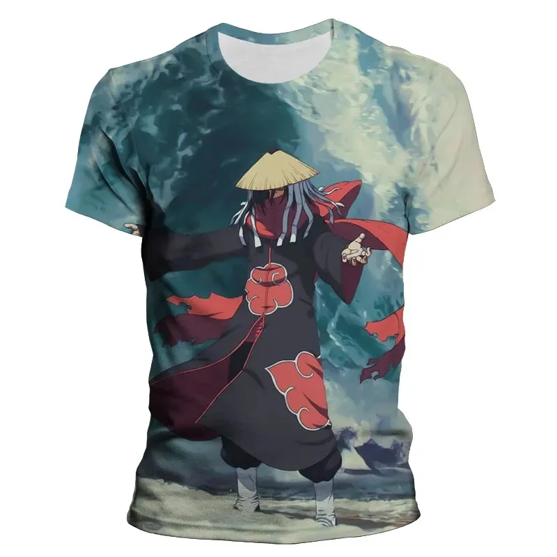 Uchiha Itachi Men's T-shirt Sasuke Boy Girl T-shirt 3D Print Akatsuki Short-sleeved Japan Anime Men T-shirt Naruto Men Clothing