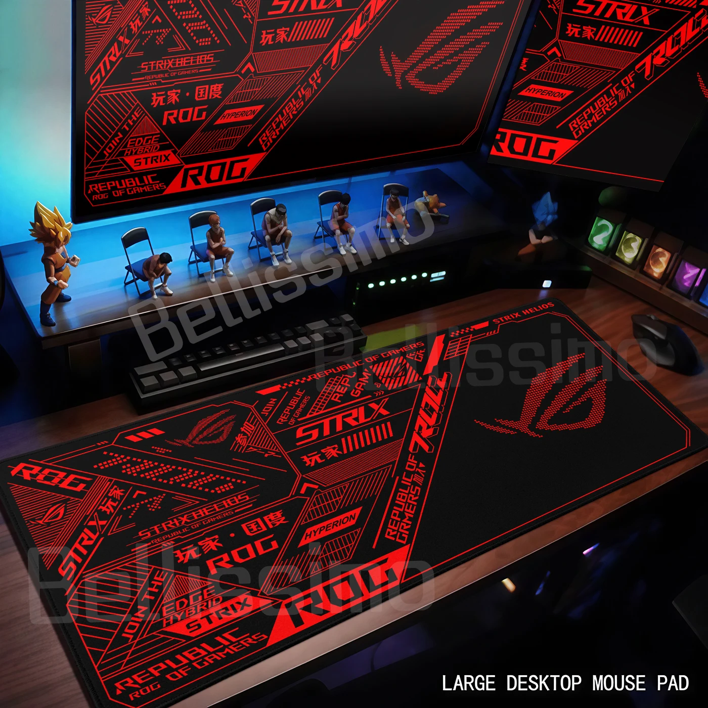 

Gaming Mats Large Extended Pad Black ASUS Rog Mouse Pad Gamer PC Keyboard XXL Desk Mat Offices Computer Accessories Rug Playpad