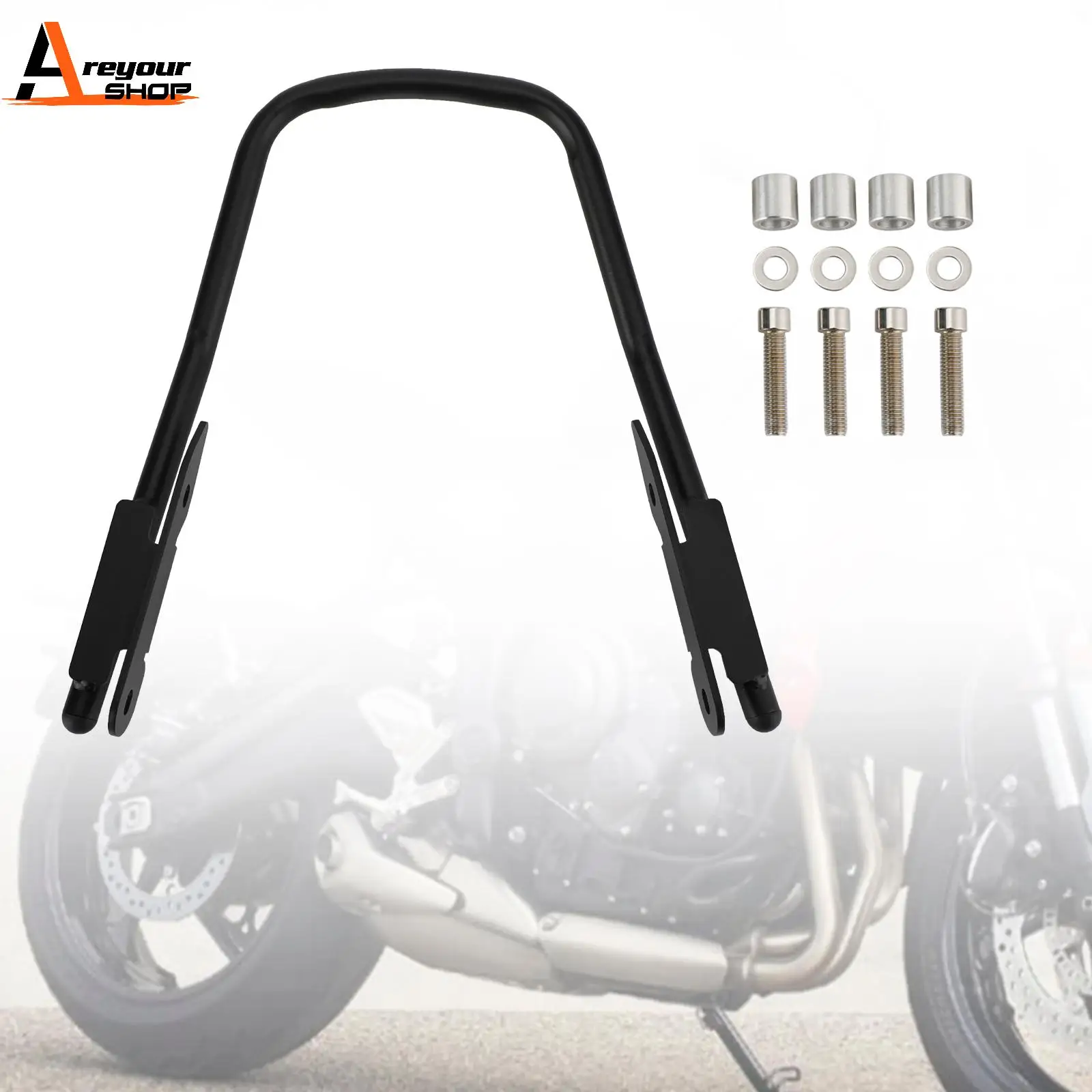 

Areyourshop Motorcycle Rear Passenger Armrest Hand Holder fit for Trident 660 2021-2022