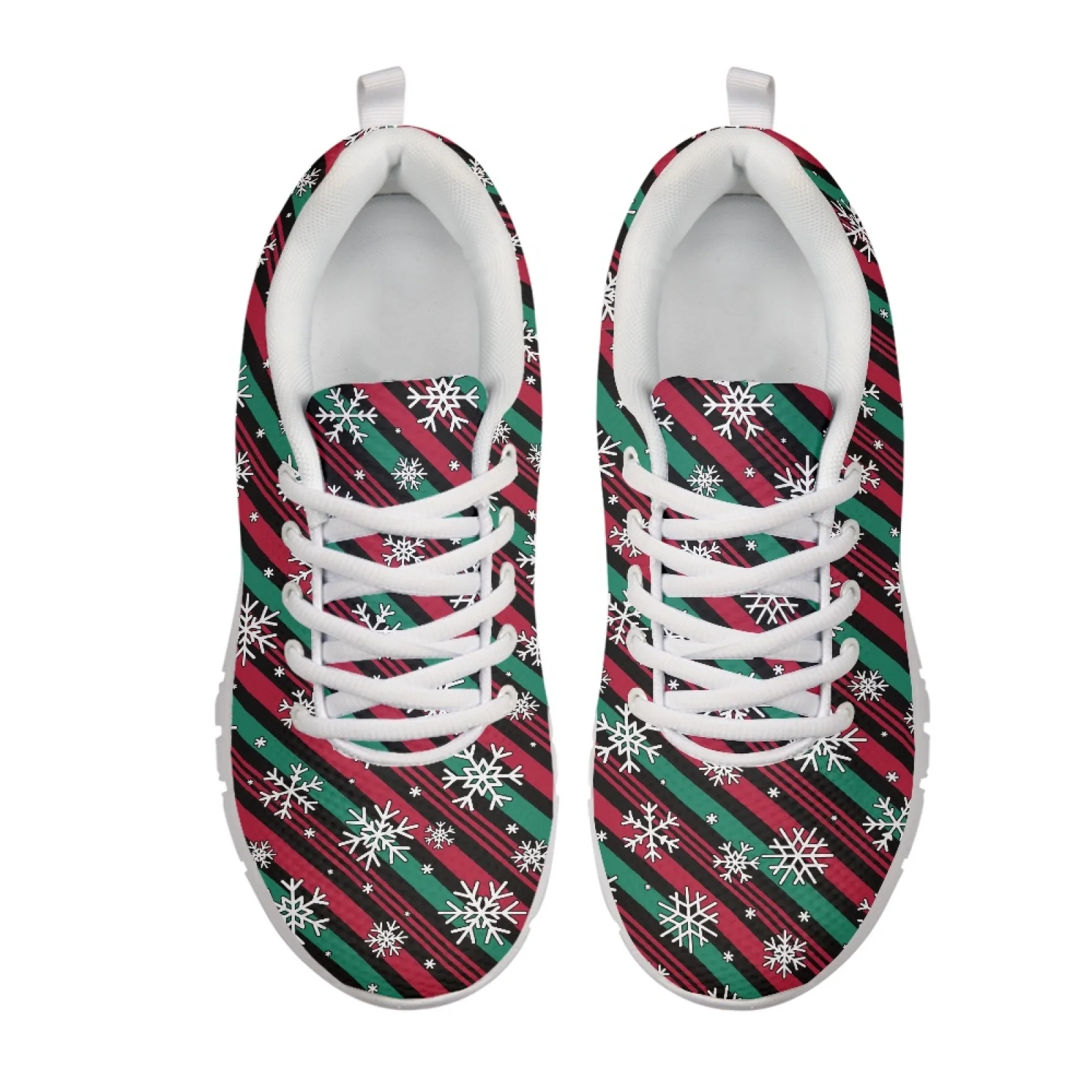Coloranimal Striped Snowflake Mesh & EVA Sole Women Running Walking Shoes Breathable Fitness Shoes for Womens 2026 New