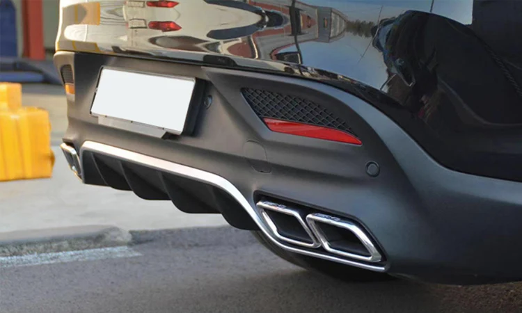 ABS Material Rear Bumper Diffuser Lip for   C167 W167 Modified to GLE 63 Style Look 2015-2019