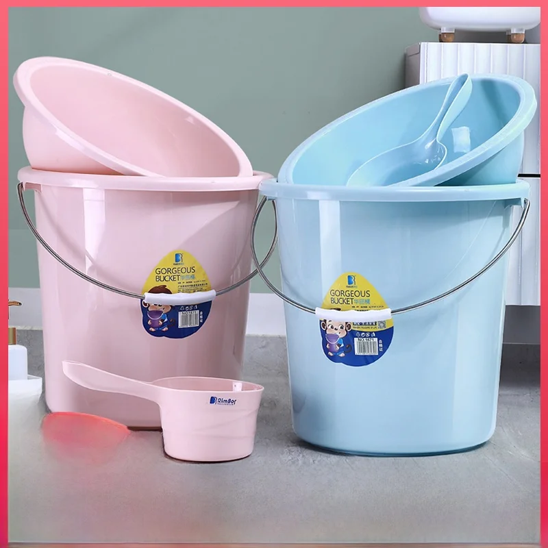 

Утолщенное пластиковое ведро для хранения воды большого размера для мытья автомобиля, купания, стирки, круглое ведро-таз для умывания, прочное и герметичное