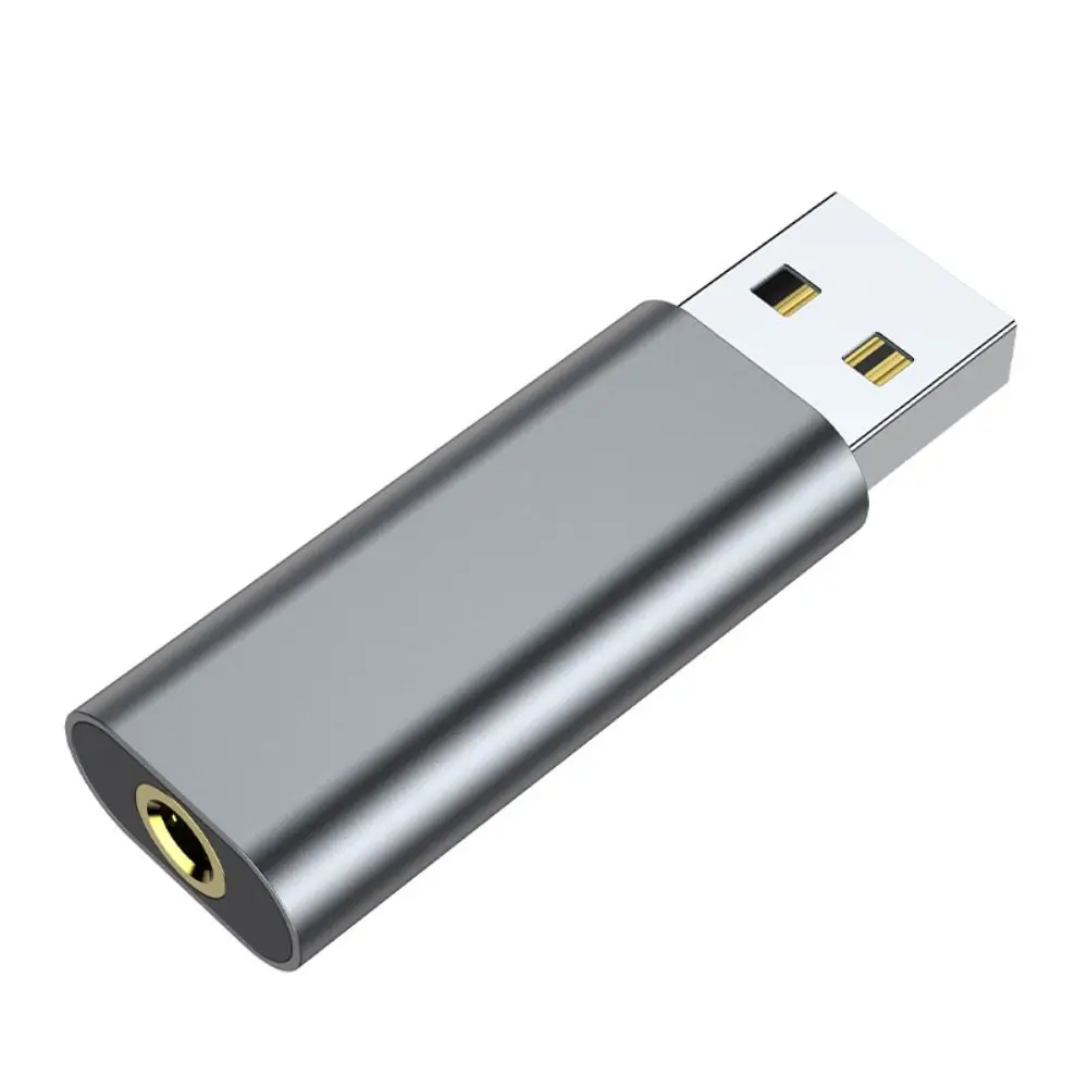 

USB To 3.5mm Headphone 3.5mm Adapter External Stereo-Sound Audio Earphone Jack Adapter Mini 2 in 1 Wired Headset Converter