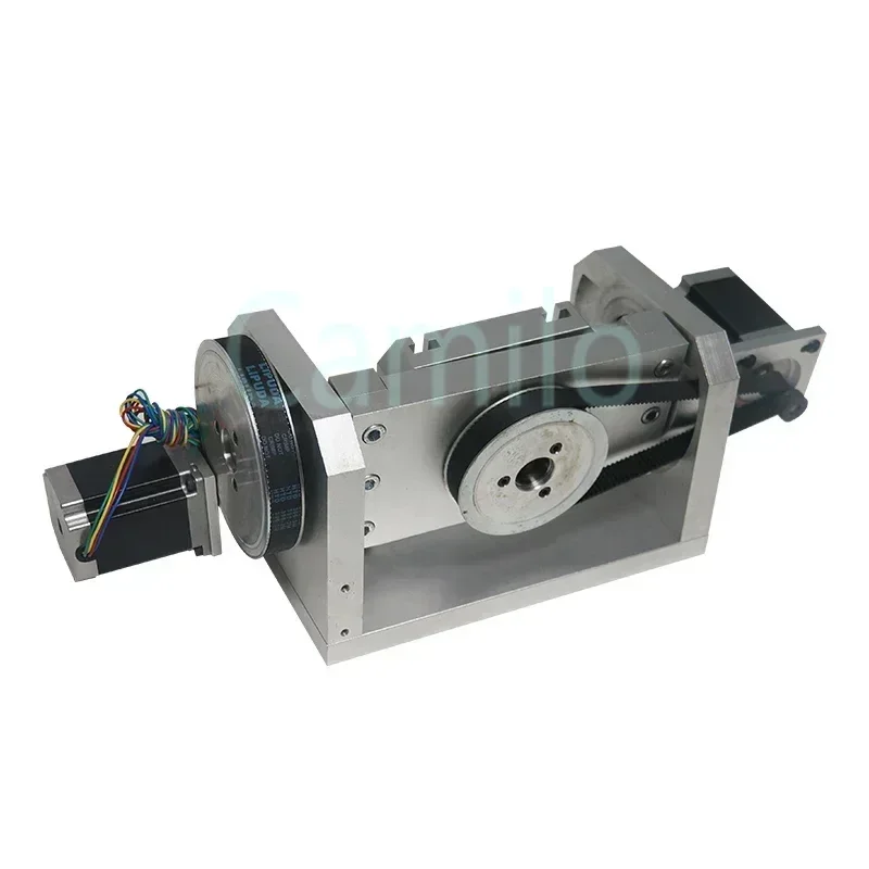 CNC Machine 4th 5th Rotary Axis 100mm 3 Jaw Chuck Rotation Axis for Metal Wood Router Milling Machine