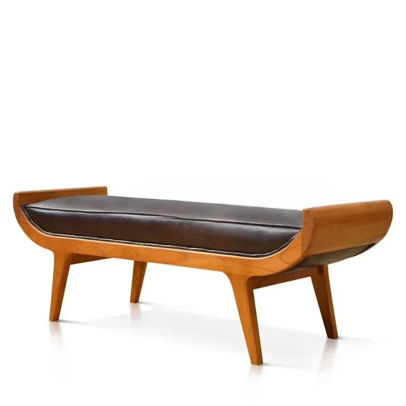 Adjustable modern, leather oak panels, design inflatable seat bedside combination solid bed