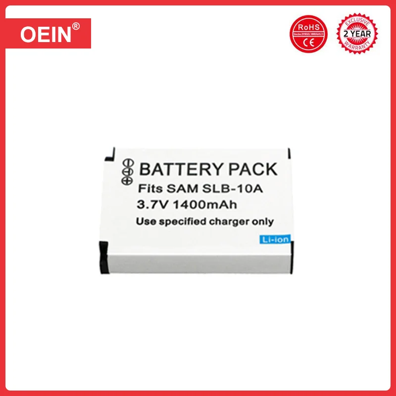 4szt SLB-10A SLB10A 10A Bateria do Samsung PL50 PL60 PL65 P800 SL820 WB500 WB550 HZ10W IT100 L100 L110 L200 L210 1400mAh