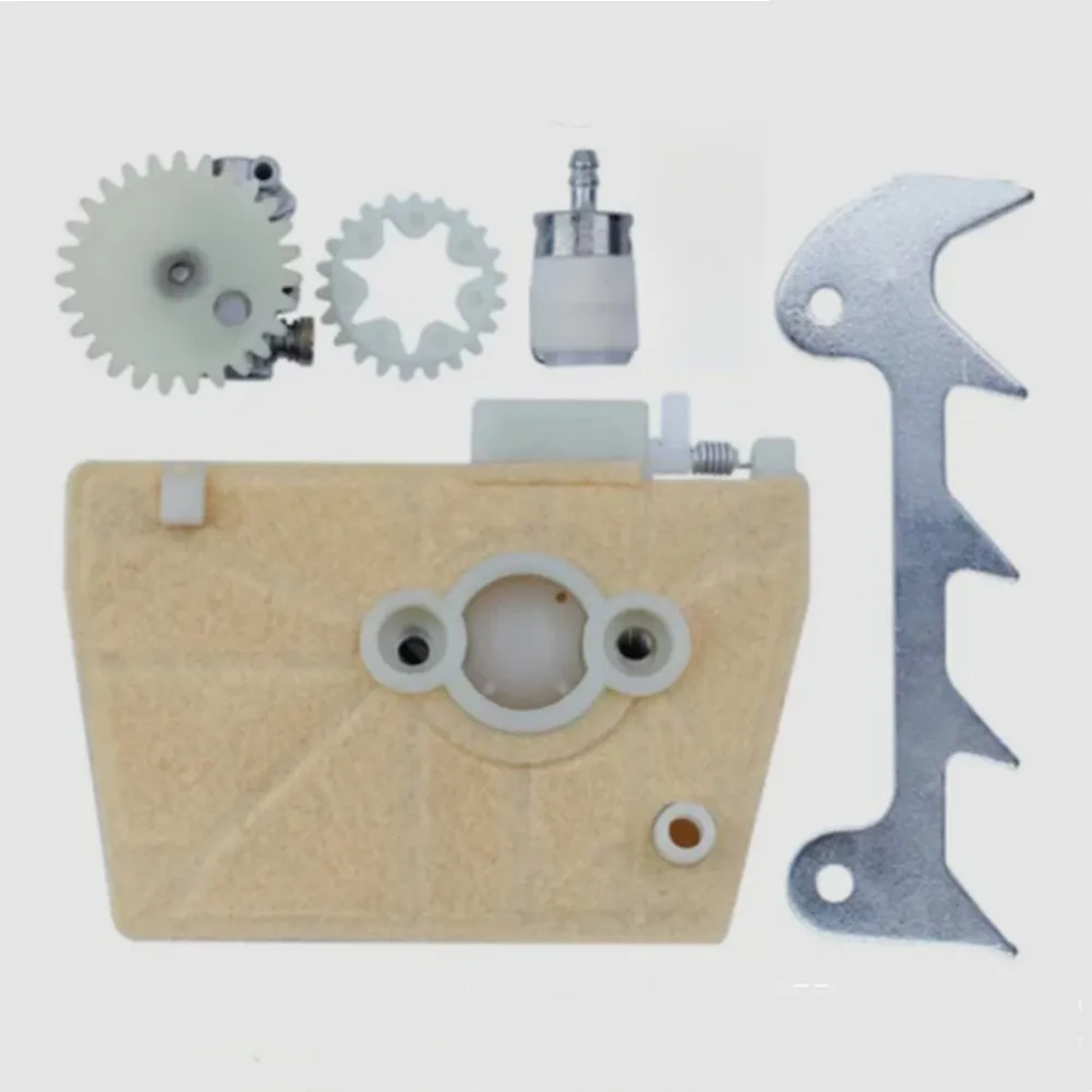 

1 комплект, масляный насос воздушного фильтра, запасные части для MS380 MS381, воздушный фильтр машины, детали бензопилы, прокладка шестерни, масляный фильтр