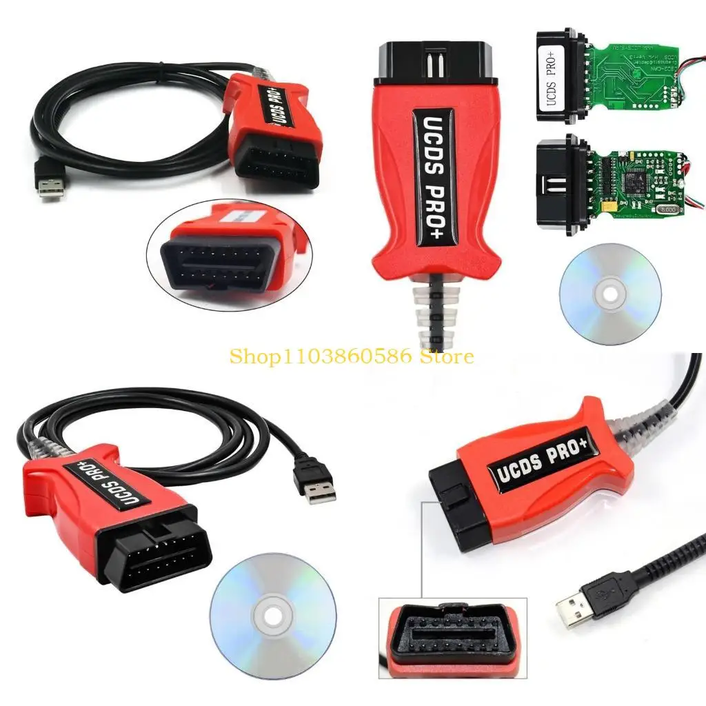 

242A автомобильный диагностический кабельный разъем, запасные аксессуары V1.27.001 UCDS с 35 жетонами, ремонтное