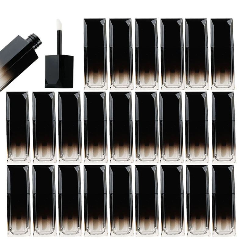 

24pcs 5ML Empty Lip Gloss Tubes Black Gradient DIY Liquid Lipstick Lipgloss Tube Portable Travel Cosmetic Packaging Containers