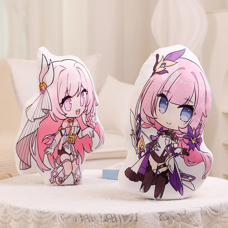 Game Honkai Impact 3 Anime Cartoon Plush Figures Doll Elysia Seele Kiana Raiden Mei Kids Toys Xmas Gift Plush cushion pillow