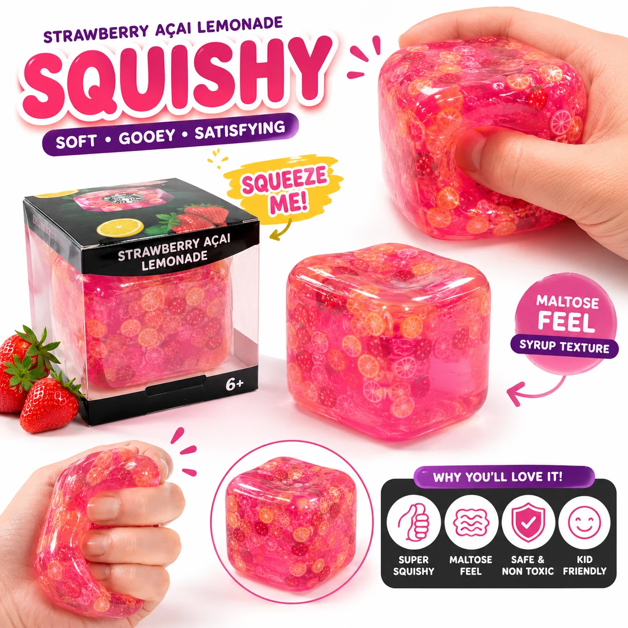 

Needoh Sprite Limited Edition Nice Cube Squish Toy 2026