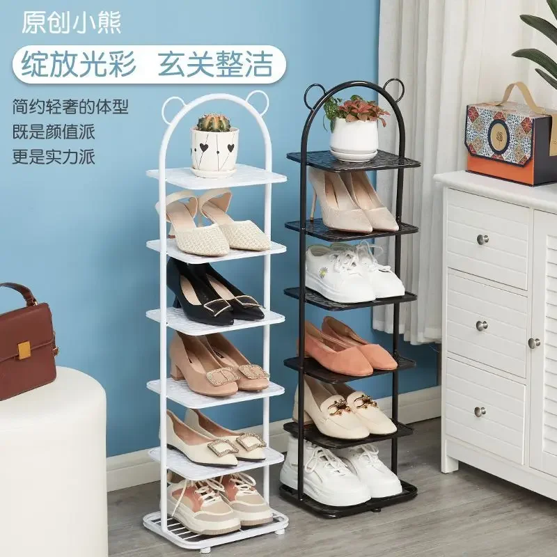 

Nordic Shoe Rack Simple Door Household Dormitory Small Narrow Shoe Rack Saving Space Shoes Cabinet Storage Living Room Furniture