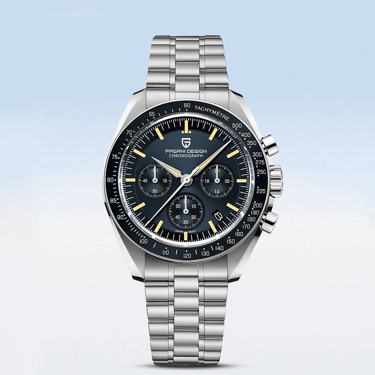 2026 جديد PAGANI تصميم ساعات رجالية فاخرة ساعة كوارتز رجالية رياضية AR الياقوت الزجاج 100 متر مقاوم للماء مضيئة سرعة كرونوغراف