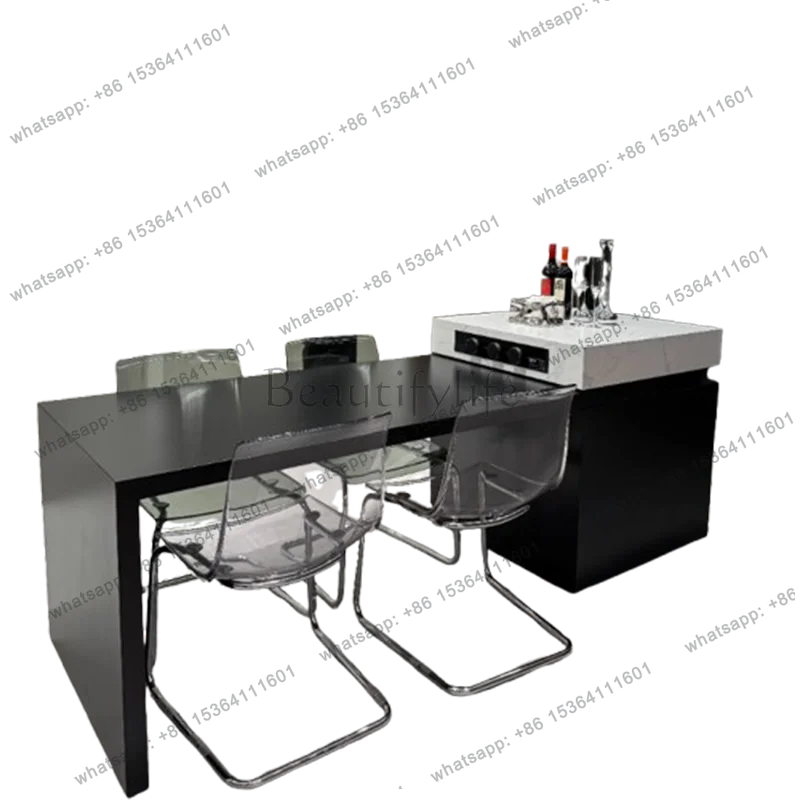 Extendable Service Dining Table Mobile Coffee Kitchen Restaurant Dining Table Luxury Smart Mesas De Comedor Commercial Furniture