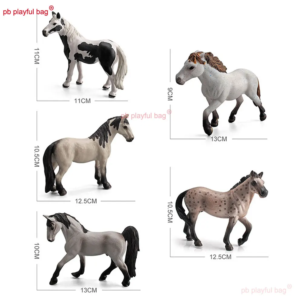 シミュレーション家畜馬馬ソリッドモデルカマルグマパイントメアアクションフィギュア家の装飾のおもちゃ子供のギフト HG383