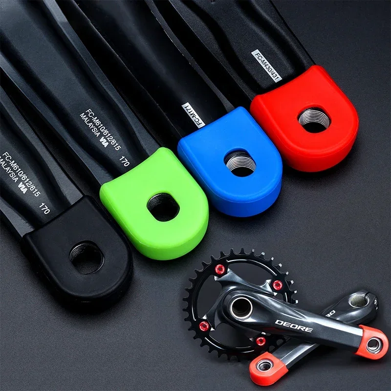 1Pair / 5Pair Bicycle Crank Protective Case MTB Road Bike SLX XT XTR Crankset Gel Housing Multi Colors