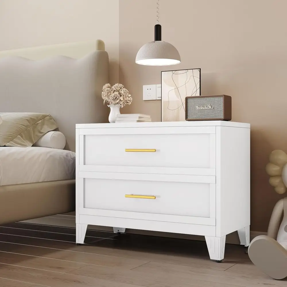 

24.8 Tall Metal Drawer Cabinet for Bedroom, Nightstands, Side Tables, Under Desk Storage, Ideal for Home or Office