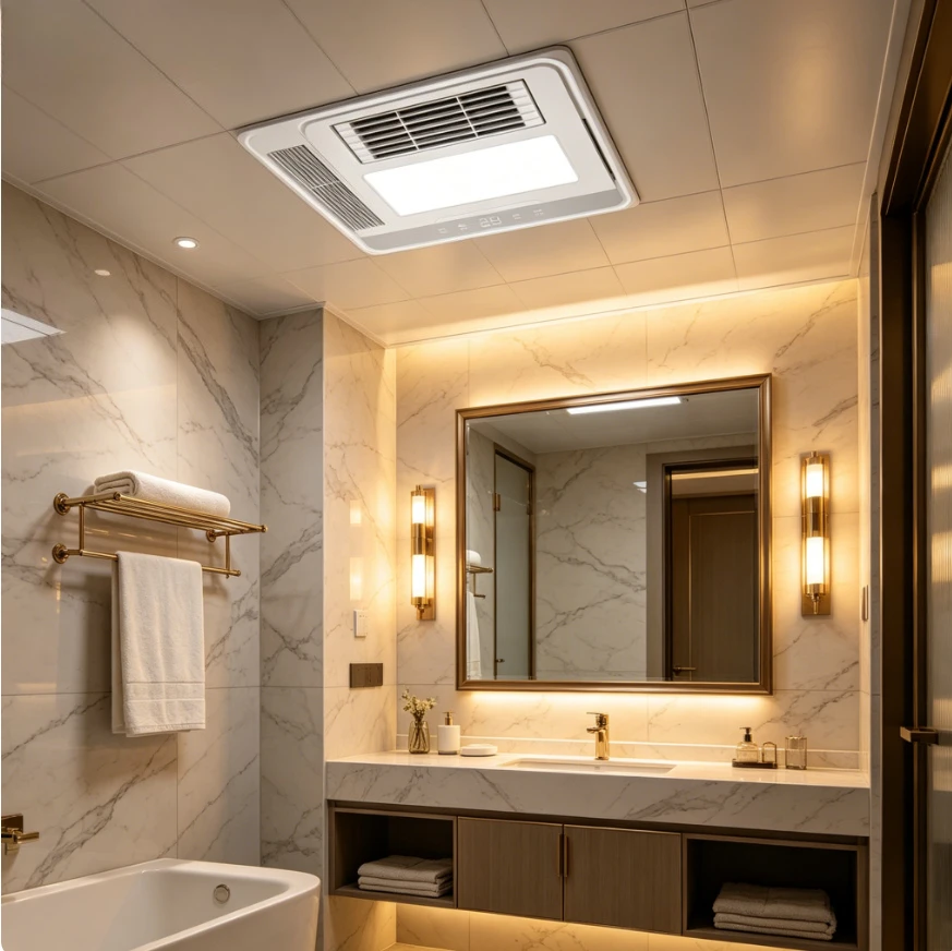 220V Rongshida Yuba lamp bathroom heating integrated ceiling  wind heating Yuba exhaust fan lighting integrated