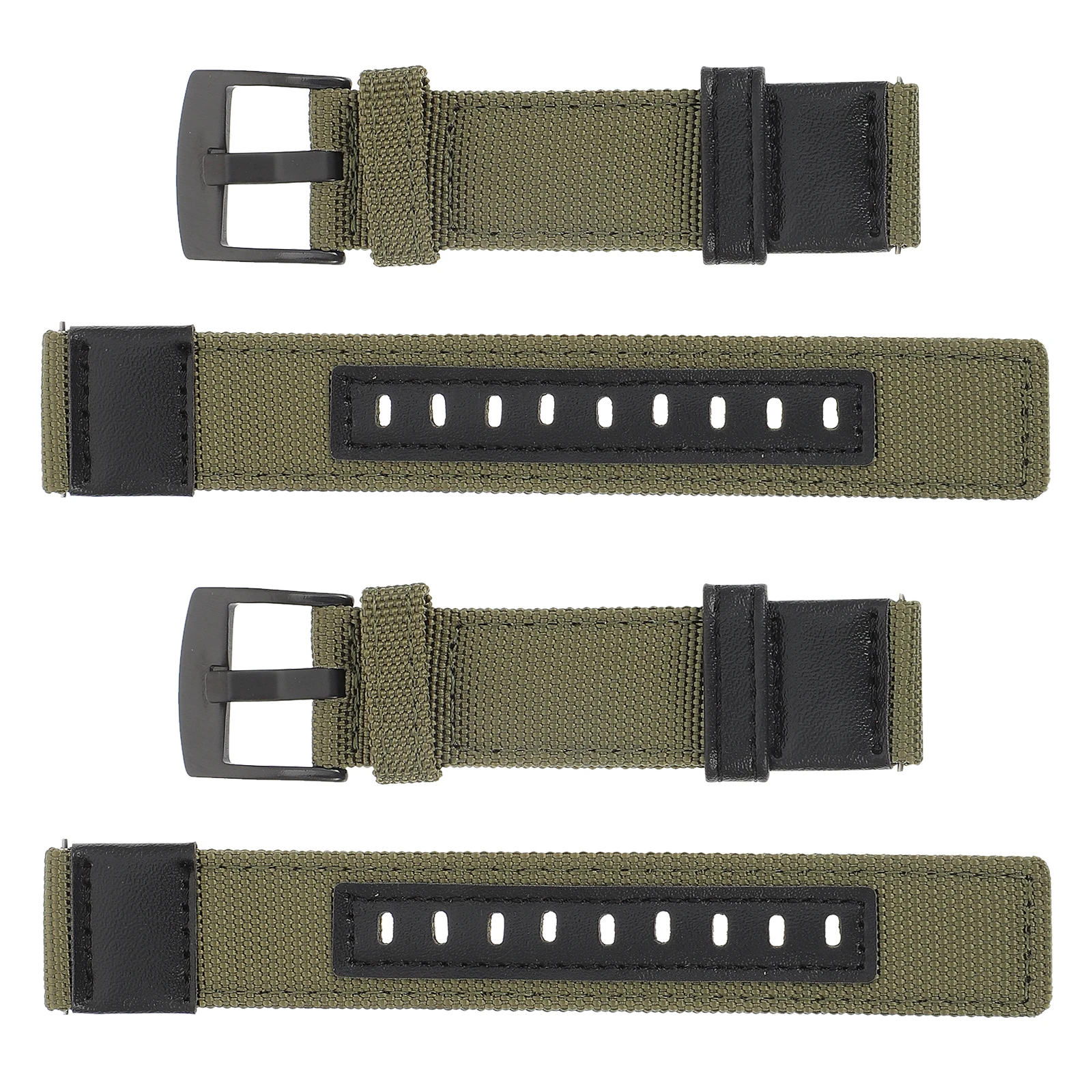 

2Pcs Nylon Stainless Steel Adjustable Watch Wrist Straps Replaceable Practical Prolong Life Gift