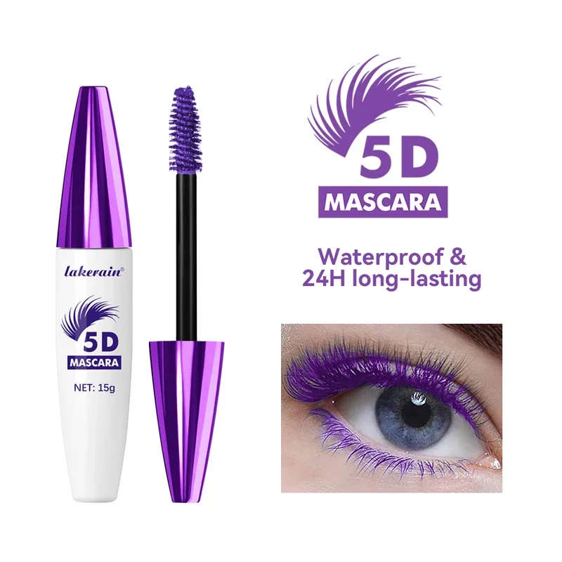 Mascara 5d pour tous les cils, imperméable, allongeant et Volume, cosmétiques, maquillage pour femme, effet noir et marron étendu