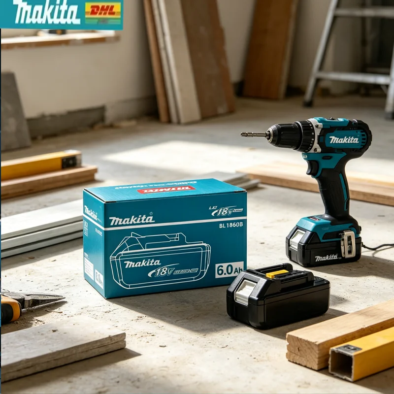 

100% Оригинальный аккумулятор Makita 18V 6.0Ah, совместимый с Makita BL1840B BL1850 BL1850B, подходит для DTW700.