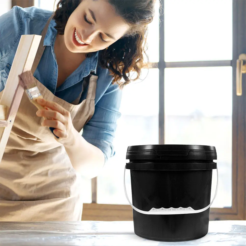 Paint Storage Bucket Plastic Lid Container Handle Halloween Christmas Food Grade Plastic Buckets Bucket Lid Bucket Handle Sealed